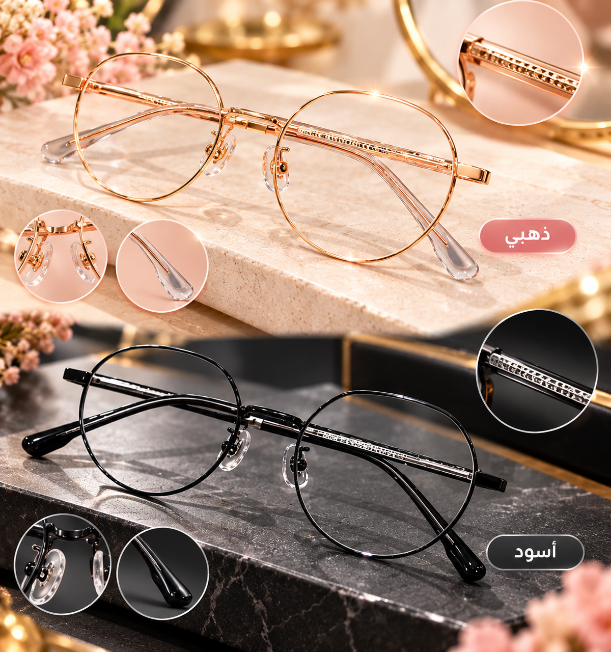 Anti blue light woman glasses