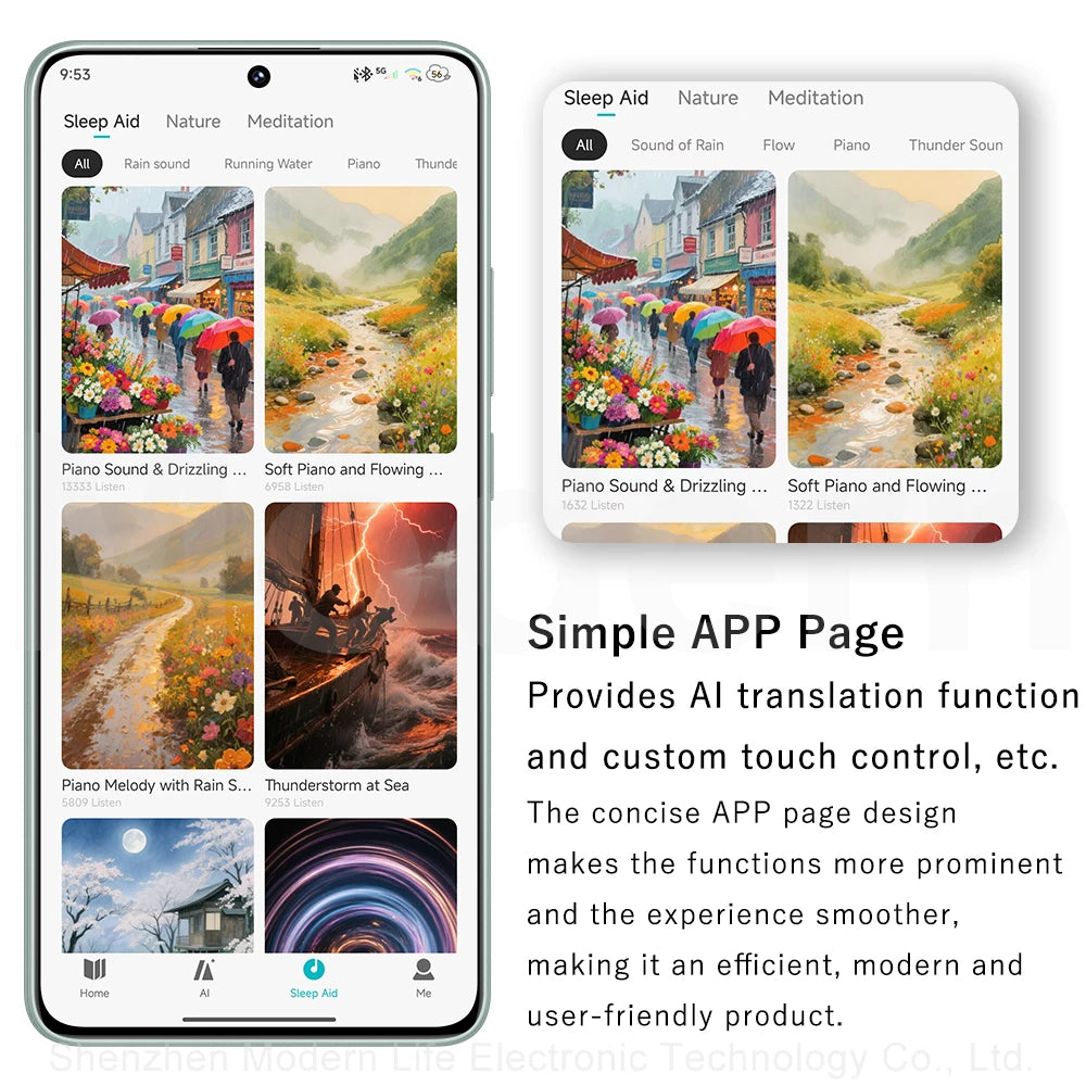 للترجمة YYK-Q16 سماعة الذكاء الاصطناعي