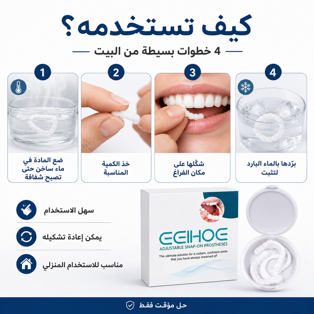 Dentfixer - تكفي لصناعة اكتر من 10 اسنان من المنزل