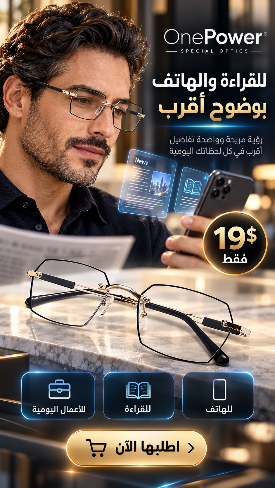 One Power Glasses  Cube