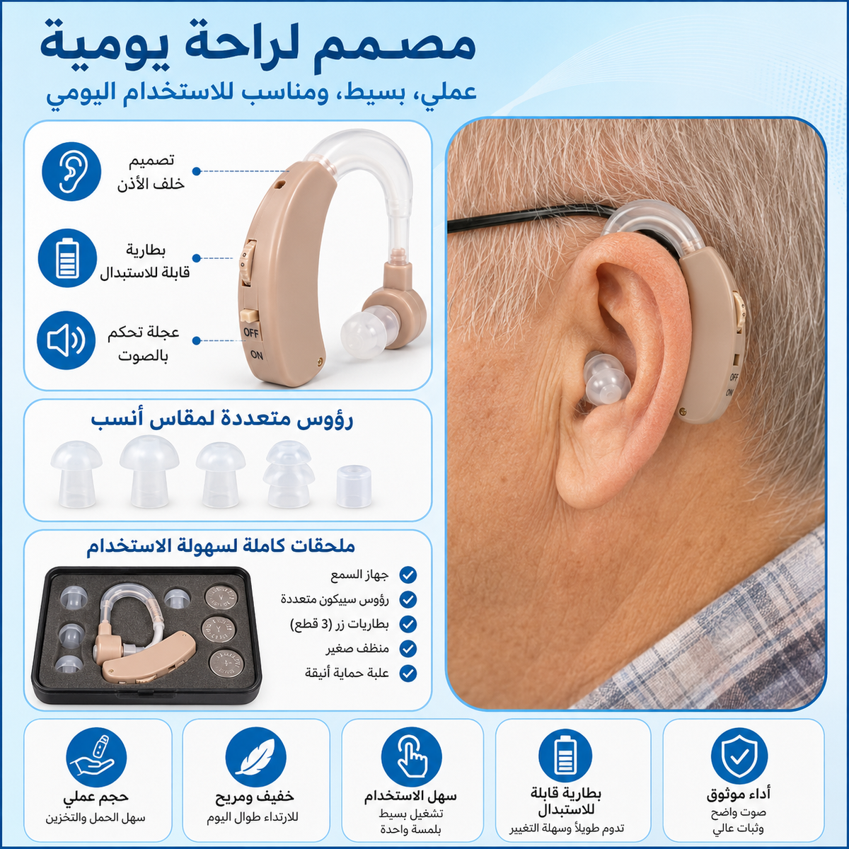 سماعة طبية خلف الاذن Cybersonic